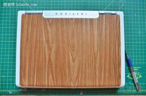 笔记本电脑木纹纸贴膜5