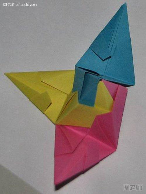 立体折纸星星的折法13