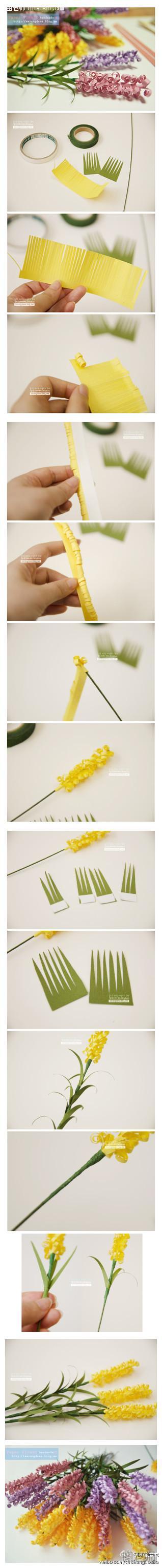 手工制作漂亮的丁香花教程图片