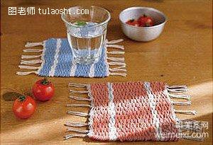 手工杯垫制作,毛线绳手工编织技法简单介绍