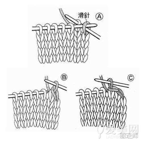  围巾的各种织法——平织收针法 