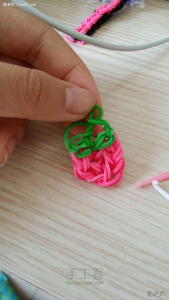 橡皮筋小草莓编织方法 第24步