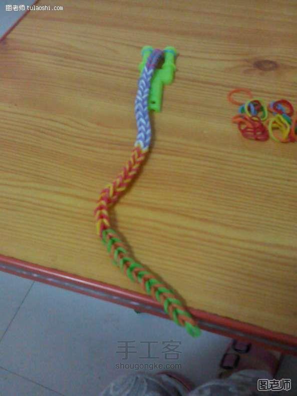 彩虹织机教程 用皮筋编漂亮的手链！ 第7步