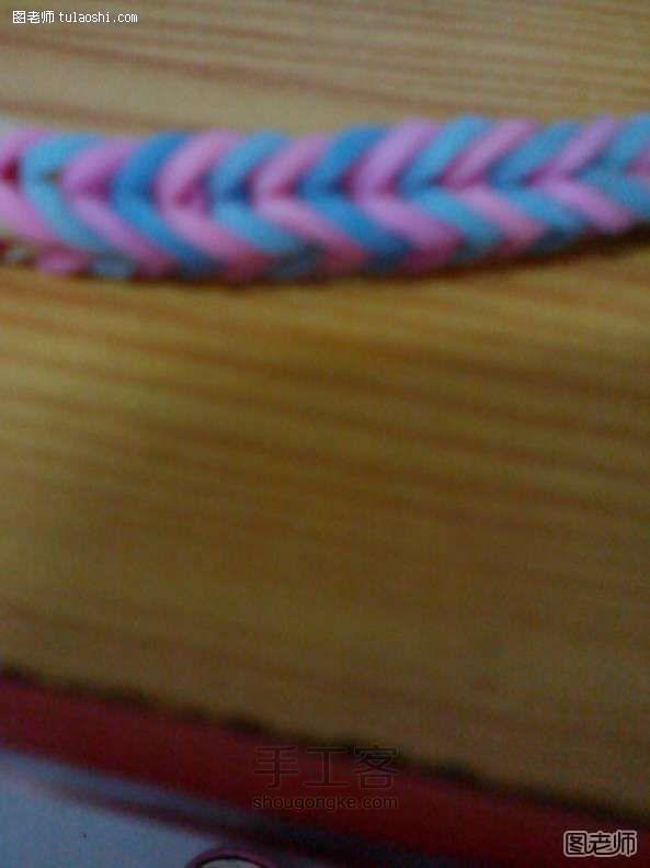 彩虹织机教程 用皮筋编漂亮的手链！ 第14步