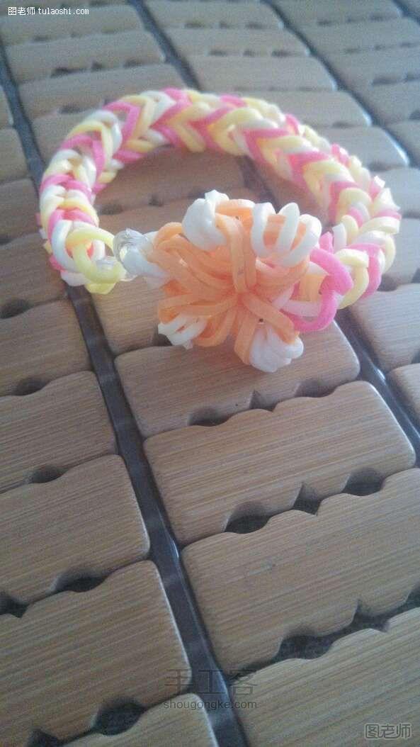教你怎么编美美的樱花手链～  彩虹织机 第1步