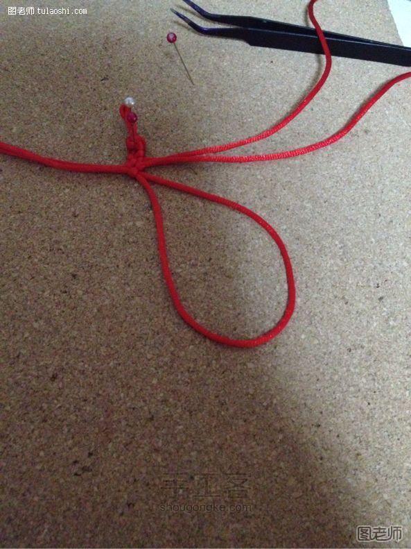 DIY红绳手链之爱的守护 第9步