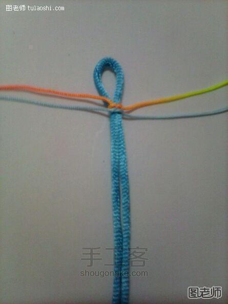DIY编绳手链 第3步