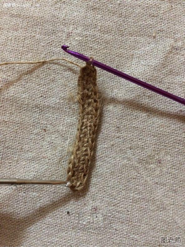 钩织包包——草编娃用 手工制作 第4步