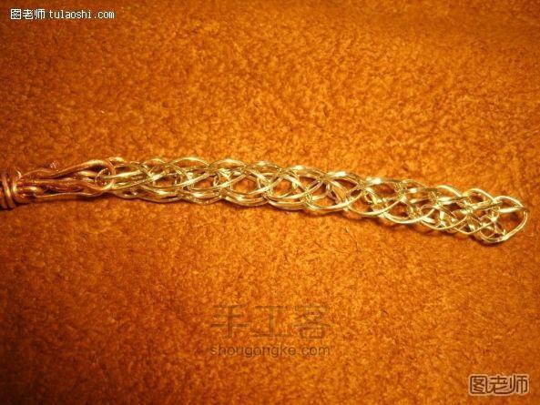 金属编织手链 教程 第10步
