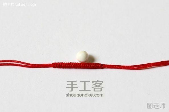 九乘藏式金刚结红手绳制作方法-进阶版 第1步