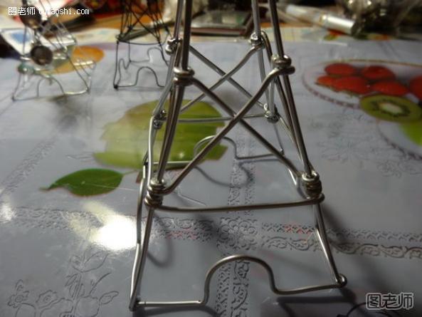 DIY用铝线做巴黎铁塔 第32步