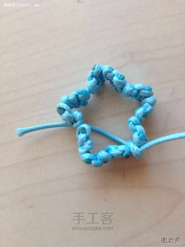 蓝色星月手链——作为螃蟹给王俊凯的 DIY手工 第4步