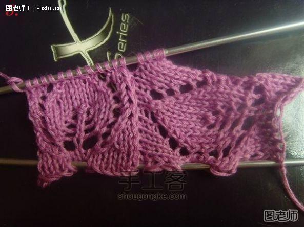 漂亮的棒针编织围巾教程 第11步