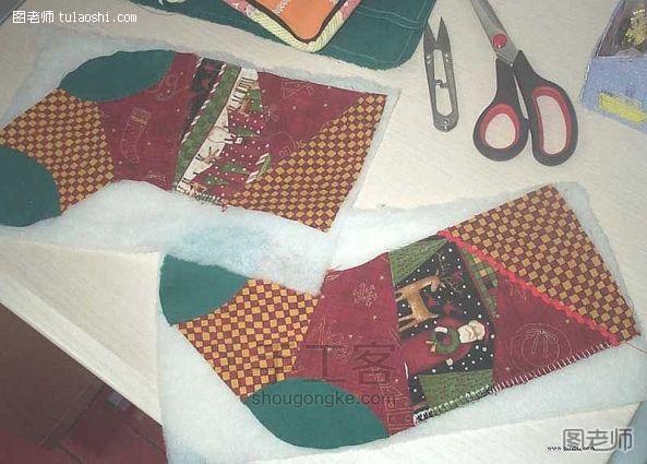 DIY圣诞袜制作过程实录 第7步