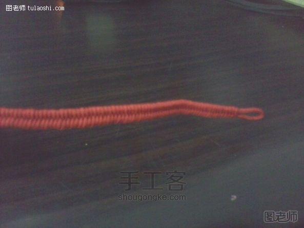 漂亮的手绳编织教程 第7步