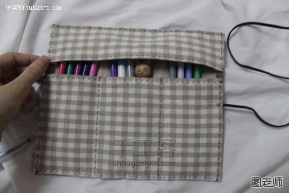 一学就会的手缝笔袋 DIY手工制作教程 第22步