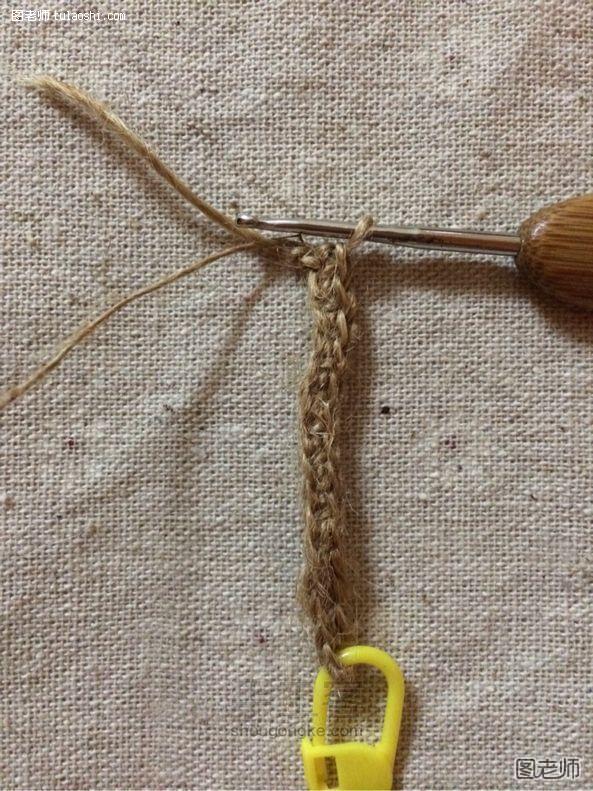 钩织包包——草编娃用 手工制作 第3步