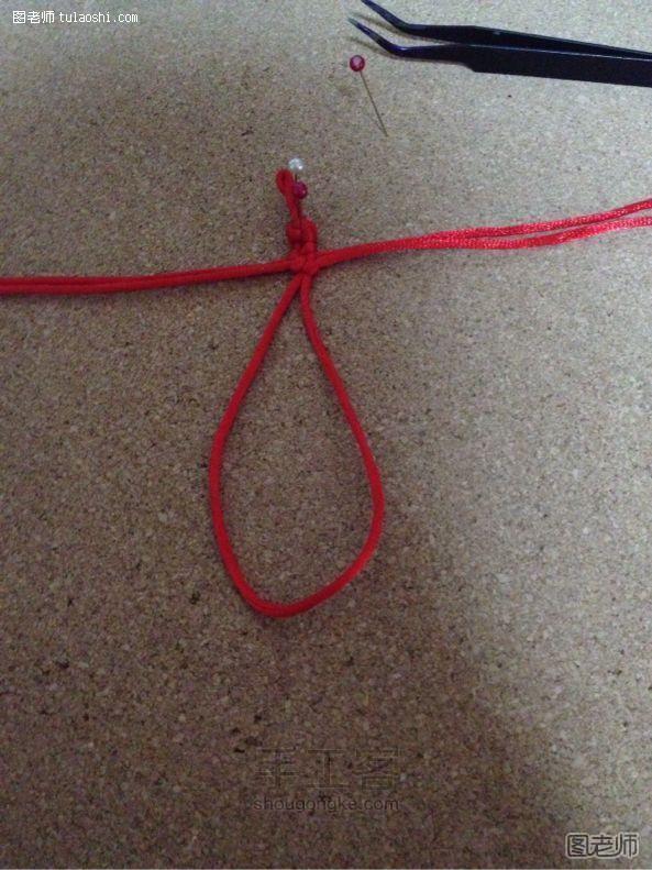 DIY红绳手链之爱的守护 第7步
