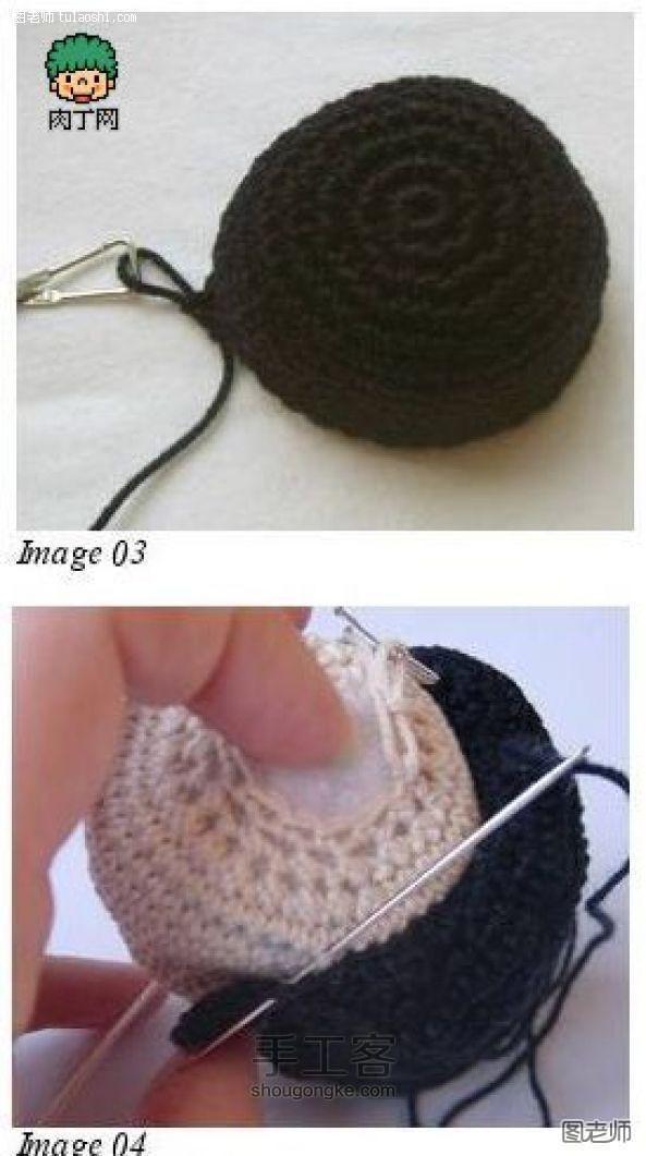 DIY毛线编织玩偶，布偶钥匙链手工编织 第1步