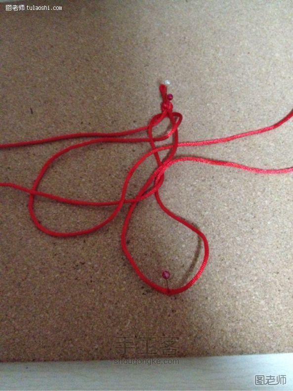 DIY红绳手链之爱的守护 第6步