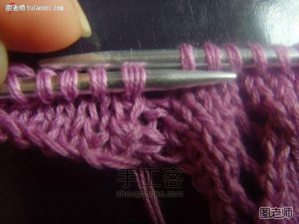 漂亮的棒针编织围巾教程 第10步