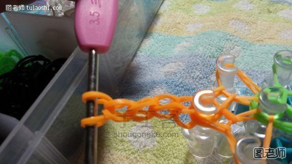 橡皮筋手链编织方法 第12步