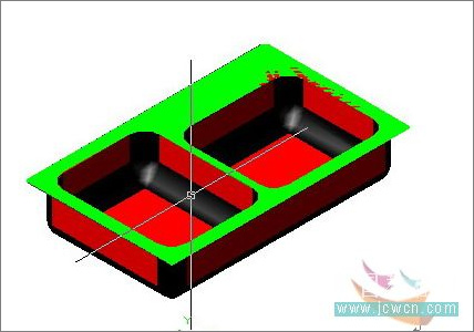 AutoCAD教程：厨房用的水槽建模方法