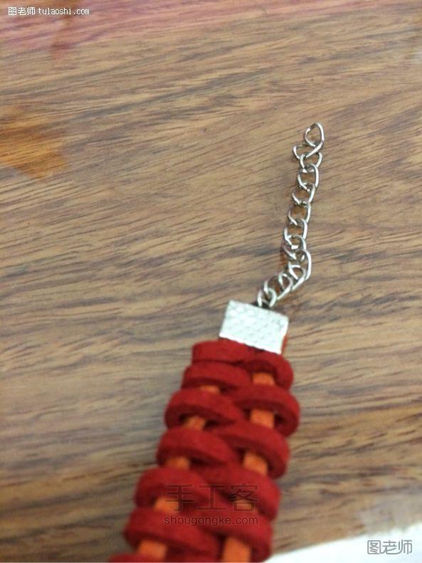 皮绳编织教程3 第8步