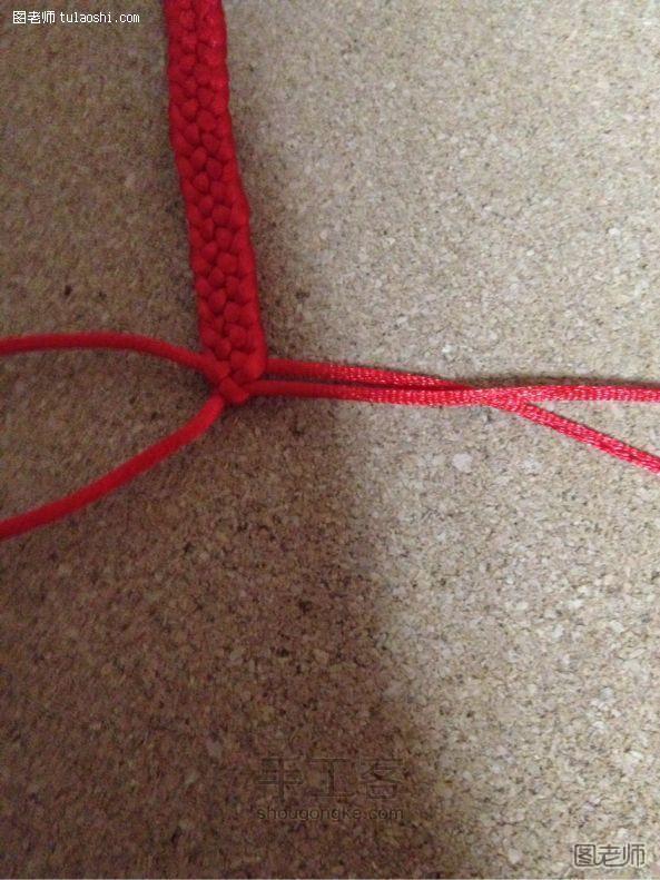 DIY红绳手链之爱的守护 第11步
