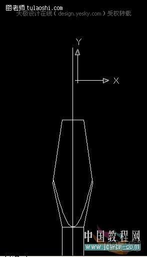 AutoCAD造型实例：一字形螺丝刀头