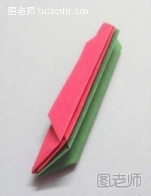 步骤9:插在一块的粉色与绿色再结合