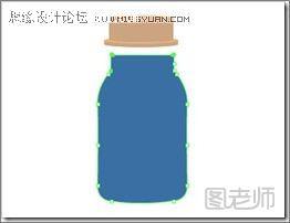 Flash绘图功能制作奶瓶标志
