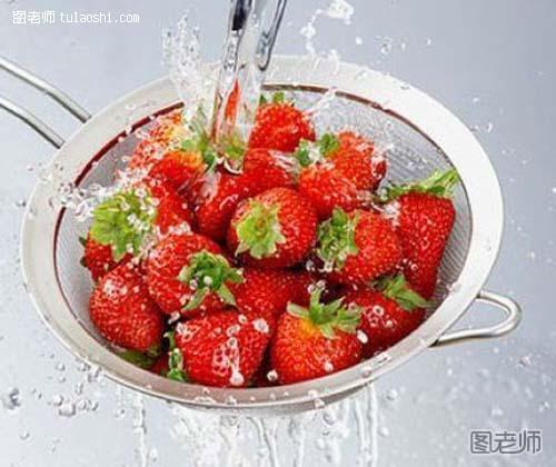 不食未洗干净草莓