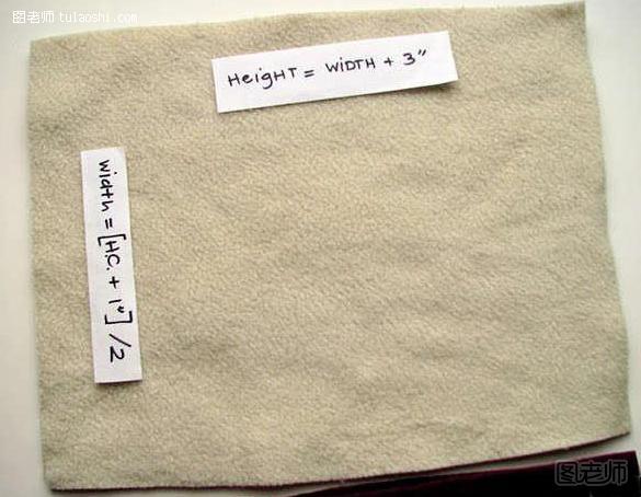 步骤1:如图所示，准备好所需要的毛毯布