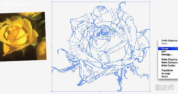 AI教程之教你绘制色彩丰富艳丽的抽象派玫瑰花