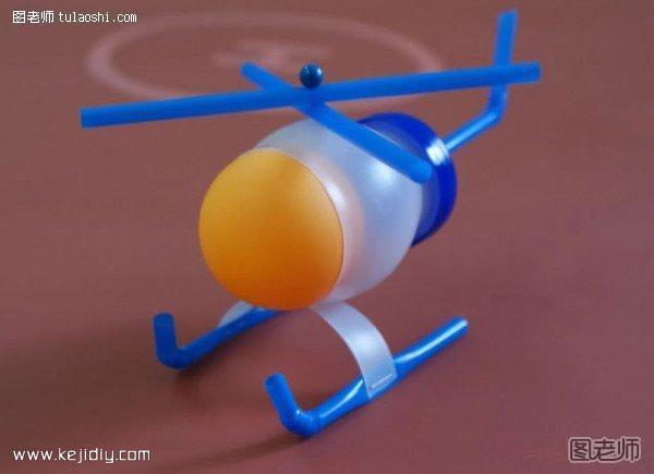 直升飞机玩具模型手工制作- www.kejidiy.com