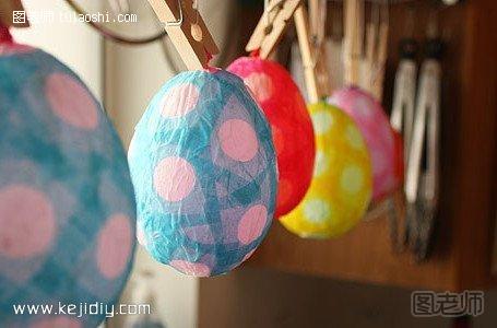 气球+彩纸 手工制作漂亮又好玩的彩蛋- www.kejidiy.com