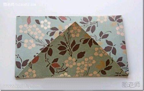 用一张心形纸张折出漂亮信封- www.kejidiy.com