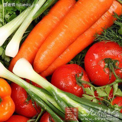 增加胡萝卜和猪肝等食物的摄入。两者分别以植物和动物的形式提供维生素A