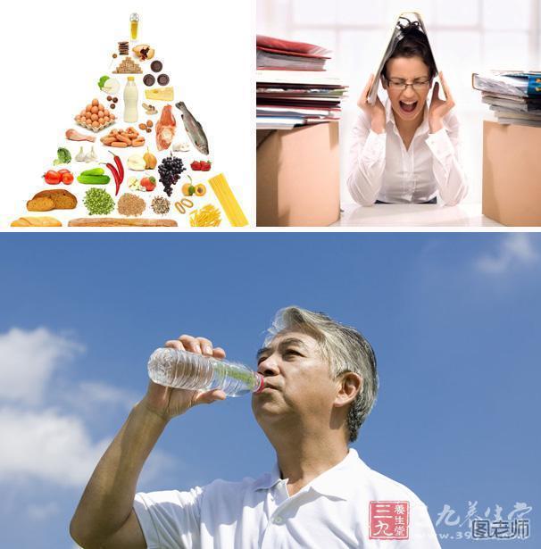 平时多喝水，有效的减压和合理的饮食都会让人长寿
