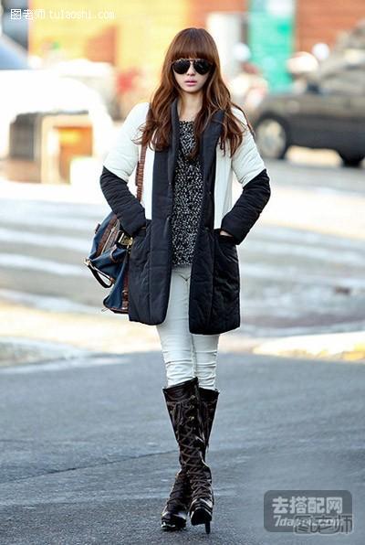外套+围巾+遮粗臂 冬天最养眼时髦的造型