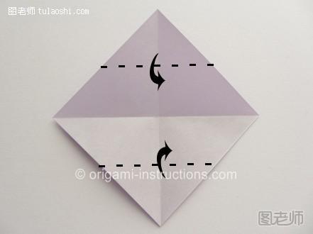 图解的教程一步一步的教你这个简单的组合折纸花的折法