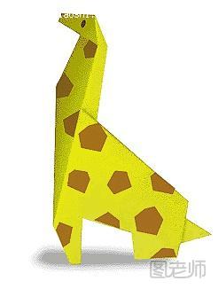 长颈鹿的折纸方法