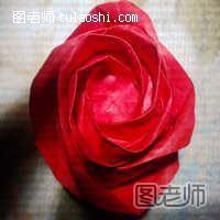 纸折玫瑰花