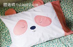 可爱熊猫枕头制作