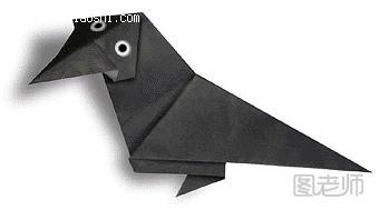 乌鸦的折纸方法