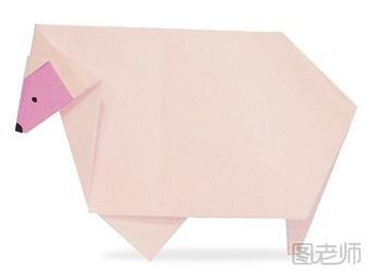 小羊羔的折纸方法