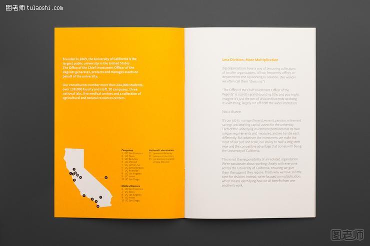 加州大学年报平面设计作品