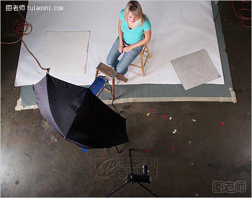 人像拍摄时使用闪光灯和反光伞的布光技巧