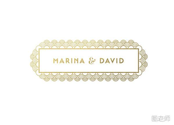 Marina & David 婚礼邀请函平面设计作品